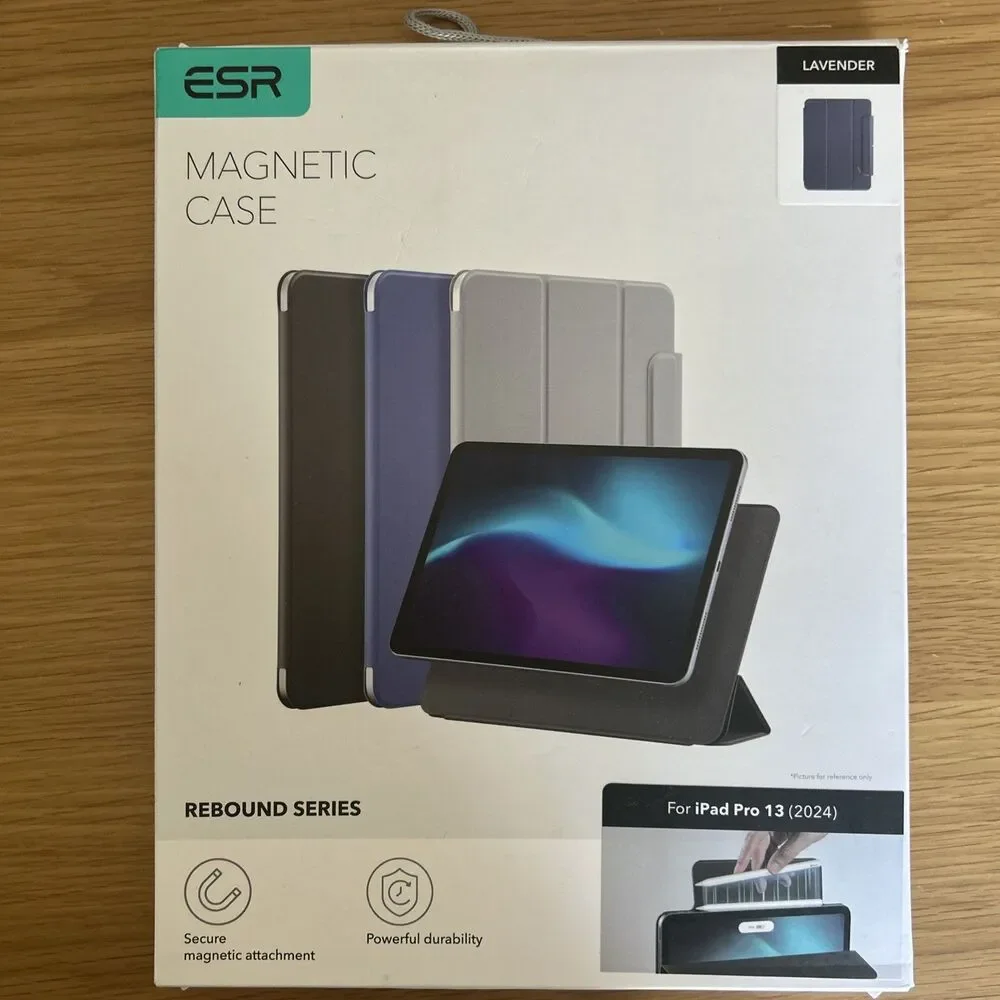 ESR iPad Pro 11 M5/M4 Case Magnetic Trifold Pencil Rebound Lavender